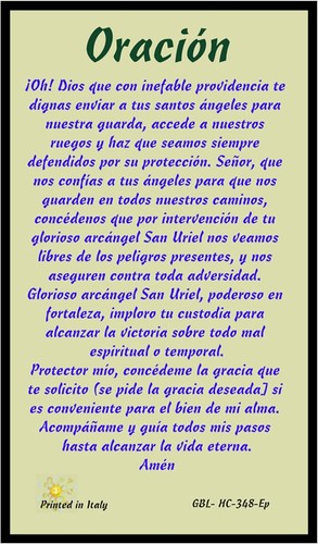 Oracion arcangel uriel - oracion, per
